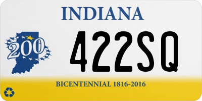 IN license plate 422SQ