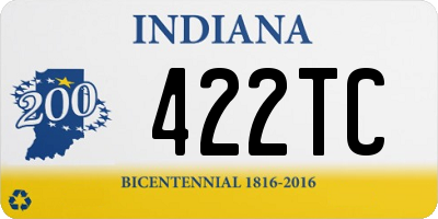 IN license plate 422TC