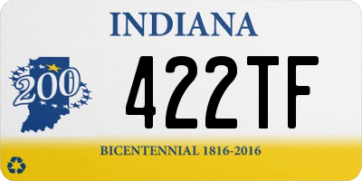 IN license plate 422TF