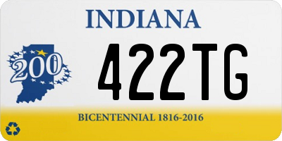 IN license plate 422TG