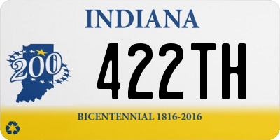 IN license plate 422TH