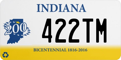 IN license plate 422TM