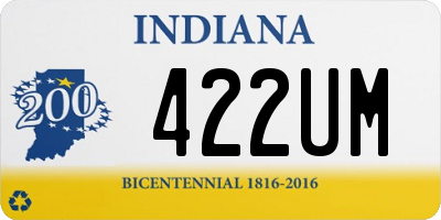 IN license plate 422UM