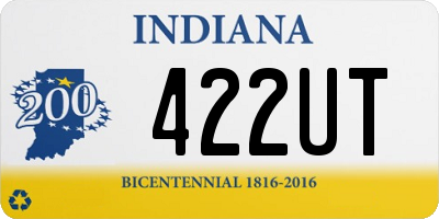 IN license plate 422UT