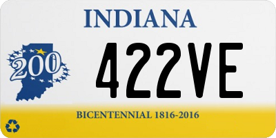 IN license plate 422VE