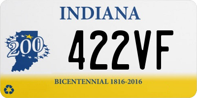 IN license plate 422VF