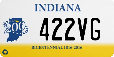 IN license plate 422VG