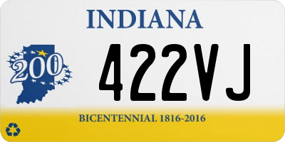 IN license plate 422VJ