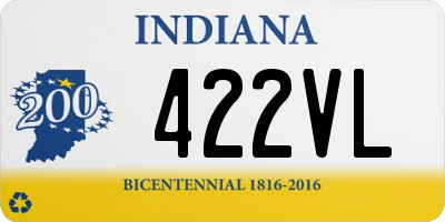 IN license plate 422VL