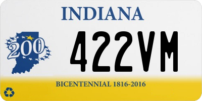 IN license plate 422VM