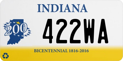 IN license plate 422WA