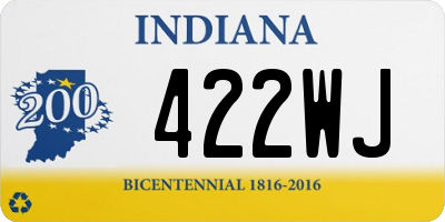 IN license plate 422WJ