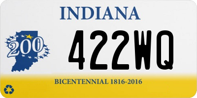 IN license plate 422WQ