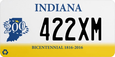 IN license plate 422XM