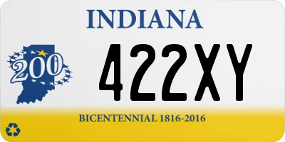 IN license plate 422XY