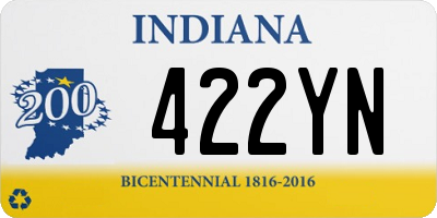 IN license plate 422YN