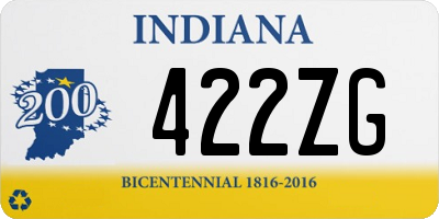 IN license plate 422ZG