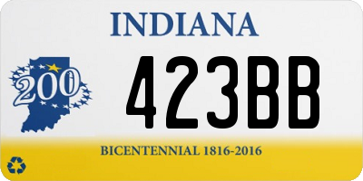 IN license plate 423BB