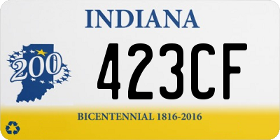 IN license plate 423CF