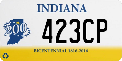 IN license plate 423CP