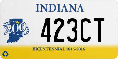 IN license plate 423CT