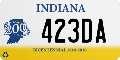 IN license plate 423DA