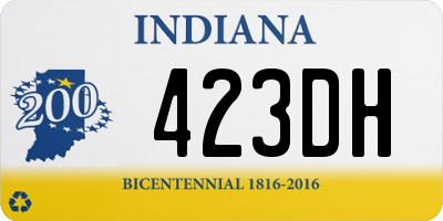 IN license plate 423DH