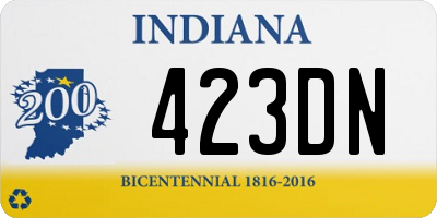 IN license plate 423DN