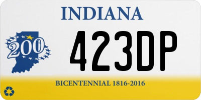 IN license plate 423DP