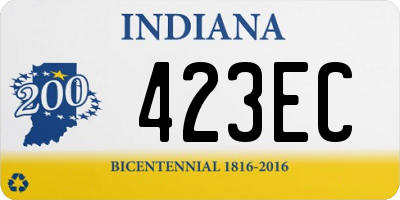 IN license plate 423EC