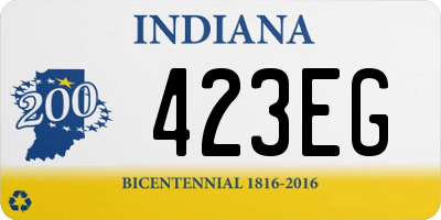 IN license plate 423EG