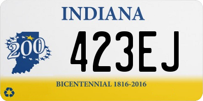 IN license plate 423EJ