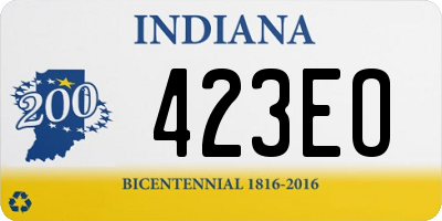 IN license plate 423EO