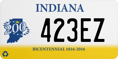 IN license plate 423EZ