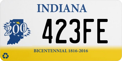 IN license plate 423FE