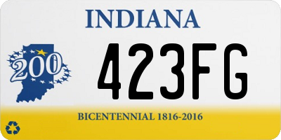 IN license plate 423FG