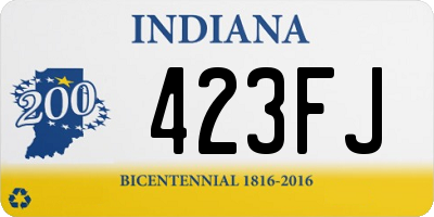 IN license plate 423FJ