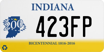 IN license plate 423FP