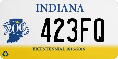 IN license plate 423FQ