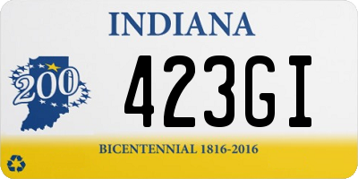 IN license plate 423GI