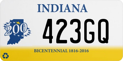 IN license plate 423GQ