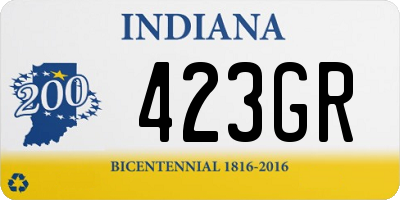 IN license plate 423GR