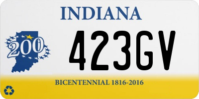 IN license plate 423GV