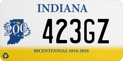 IN license plate 423GZ