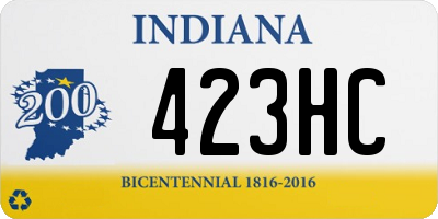 IN license plate 423HC