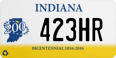 IN license plate 423HR