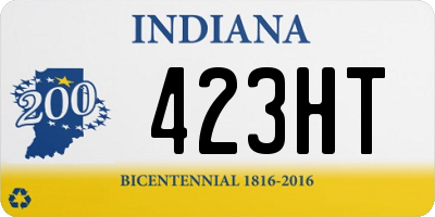 IN license plate 423HT