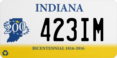 IN license plate 423IM