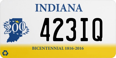 IN license plate 423IQ