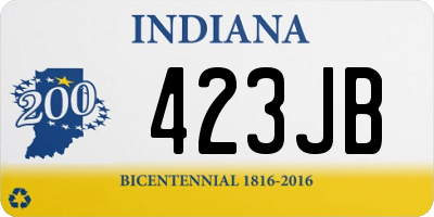 IN license plate 423JB